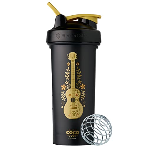 BlenderBottle Disney Coco Classic V2 Shaker Bottle Perfect for Protein Shakes and Pre Workout, 28-Ounce, Guitar