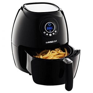 GoWISE USA 2.75-Quart Digital 50 Recipes for Your Air Fryer Book, QT, Black