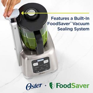 Oster BLSTAB-CB0-000 Blender with FoodSaver Vacuum Sealing System, Brushed Nickel