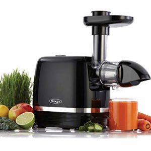 Omega H3000D Cold Press 365 Juicer Slow Masticating Extractor Creates Delicious Fruit Vegetable and Leafy Green High Juice Yield and Preserves Nutritional Value, 150-Watt, Black