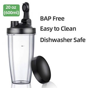 La Reveuse Personal Smoothie Blender 600 Watts with 20 oz Tritan BPA-Free Travel Bottle-Dishwasher Safe (1 bottle)