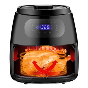 SUPER DEAL 7.6 QT Pro 1700W Digital Air Fryer Extra Large Capacity Oven Cooker with 7 Cooking Presets Auto Shut off & Timer Dishwasher Safe Parts Recipes & CookBook