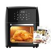 Zlinke 8 in 1 Air Fryer with Recipes Book,12 Quart,1700W Electric Hot Oven Oilless Cooker,LED Touch Screen