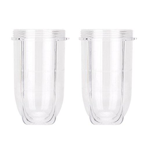 2 PCS Replacement Cups For Magic Bullet Replacement Parts 16OZ Blender Cups Jar compatible with 250W Magic Bullet MB1001 Series Juicer Mixer