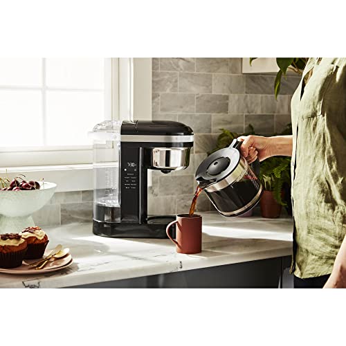 KitchenAid KCM1209OB Coffee Maker, 12 cup, Onix Black, 12 Cup Drip Coffee Maker with Warming Plate