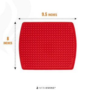 Air Fryer Reusable Liner Accessories for Ninja Foodi Grill 5-in-1 AG301, Air Fryer 4qt Ninja Foodi Accessories, Heat Resistant Liners, Food Safe, Easy Clean Silicone Mat for Air Fryer by INFRAOVENS