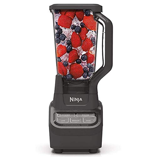 Ninja Professional BL710WM 1000 Watt Smoothie Maker Margarita Mixer Ice Crusher Food Processor Kitchen Blender (Renewed)