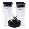 Replacement Parts Compatible with Nutri Ninja, Blender Blade Assembly and 2 Pack Single Serve 16-Ounce Cup Set for BL770 BL780 BL660 Professional Blender