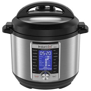 Instant Pot Ultra 10-in-1 Electric Pressure Cooker, Sterilizer, Slow Cooker, Rice Cooker, 6 Quart, 16 One-Touch Programs & Genuine Instant Pot Tempered Glass Lid, 9 in. (23 cm), 6 Quart, Clear