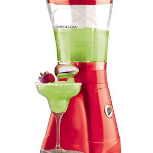 Nostalgia 64-Ounce Margarita Maker & Slushie Machine Easy-Flow Spout, Perfect for Slushies, Daiquiris, and Margaritas, Red