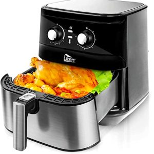 Air Fryer 5.8Qt/5.5L - Uten Electric Airfryer with Temperature Control, Timer, Non-Stick Fry Basket, 1700W High-power, Fast Oven Oilless Cooker, Dishwasher Safe - A Great Kitchen Assistant