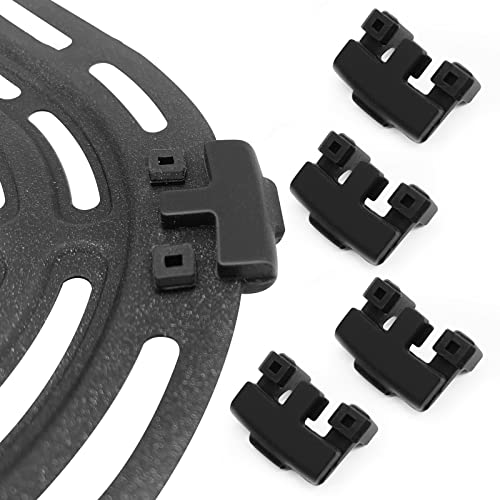 Rubber Feet for Bella Pro Crux COSORI Dreo Air Fryers, 4 PCS Premium Rubber Bumpers, Rubber Tabs, Silicone Pieces, Rubber Anti-scratch Protective Covers for Air Fryer Grill Pan Plate Tray