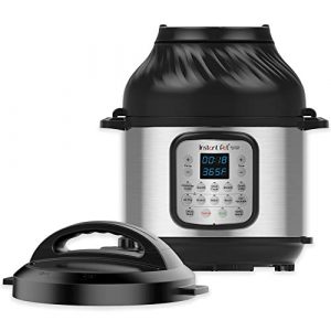 Instant Pot Duo Crisp XL 8Qt 11-in-1 Air Fryer & Electric Pressure Cooker Combo & More, Free App With 1300 Recipes & Ceramic Non Stick Interior Coated Inner Cooking Pot 8 Quart