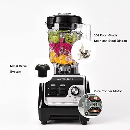 Professional Blender for Shakes and Smoothies, Countertop Blender for Home and Commercial Use ,High Speed Powerful Blender 68 OZ Total Crushing for Smoothie Maker, Ice, Frozen Dessert, Soup