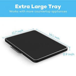 Appliance Sliding Tray Extra Large Rolling Tray Accessories Compatible with Ninja Foodi, Instant Pot, Air Fryer, Coffee Maker, Stand Mixer and Blender, Roll Under Cabinet Over Countertop, By Sicheer