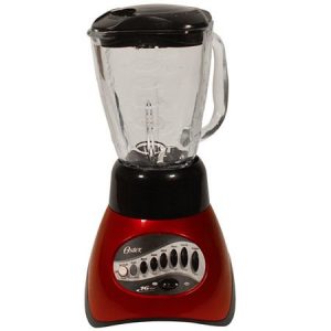 Oster 6845 5-Cup Glass Jar 16-Speed Blender - Metallic Red