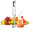 XMIX Immersion Hand Blender with 304 Stainless Steel, Handheld Single Stick Blender with Turbo Mode for Blend Baby Food, Purees Soups, Smoothies, and Dips