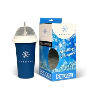 Furozun Slushy Maker Cup - Frozen Magic Insta Slushie and Shake Maker - Freezing Smoothie and Iced Slurpee - Squeeze Reuse and Portable - Perfect Summer Chill Gift Kids