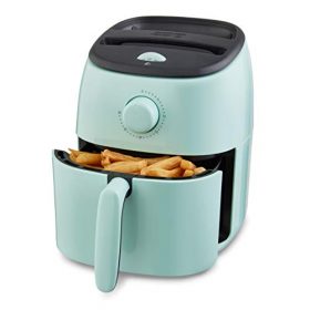 DASH Tasti-Crisp™ Electric Air Fryer Oven Cooker with Temperature Control, Non-Stick Fry Basket, Recipe Guide + Auto Shut Off Feature, 1000-Watt, 2.6Qt, Aqua