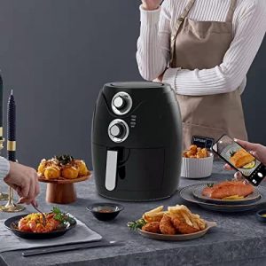 Huangying, Air Fryer 4.2 Quart Electric Oven Oilless Cooker ,1500W Extra Hot Air Fry Cooker With Nonstick Basket,That Cooks, Crisps, Roasts, Bakes, Reheats And Dehydrates（Black）
