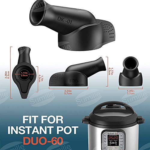 Sumille Instant Pot Steam Diverter, Valve Pressure Release Accessory Silicone Steam Release Accessories for IP Instant Pot DUO60 6 Qt, DUO80 8 Qt, Duo Mini 3 Qt and Duo Plus Mini 3 Qt,Model DK-01
