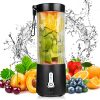 2022 Portable Blender, Nogegra Personal Blender for Shakes and Smoothies 16oz Mini Blender 4000mAh USB Rechargeable with 6 Blades Blender Cup for Juices, Milkshake, Smoothies, Salad Dressing, Baby Food