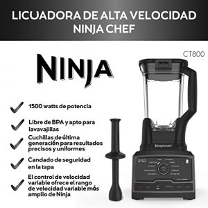 Ninja CT800 Professional Chef Blender with 10 Blend Modes and Manual Variable Speed Control, Black