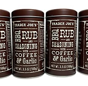 Trader Joe's BBQ Rub and Seasoning with Coffee & Garlic - PACK OF 4