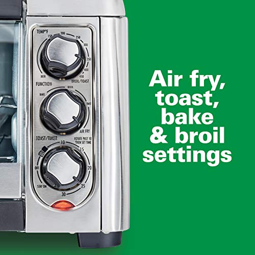 Hamilton Beach 31323 Sure-Crisp Air Fry Toaster Oven, 6 Slice Capacity, Stainless Steel