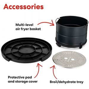Instant Pot Air Fryer Lid 6 in 1, No Pressure Cooking Functionality, 6 Qt, 1500 W