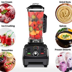 COLZER Professional Countertop Blender with 2200-Watt Base, Smoothie Blender ,Built-in Timer ,High Power Blender 2L Cups for Frozen Drinks ,Shakes and Smoothies
