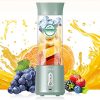 Portable Blender Pro 2022 Personal Blender 17Oz Large Capacity, USB Type-C Rechargeable with 6 Blades and 4000mAh Battery, Easy Clean for Home Kitchen Sports Travel Outdoor - Arctic Green