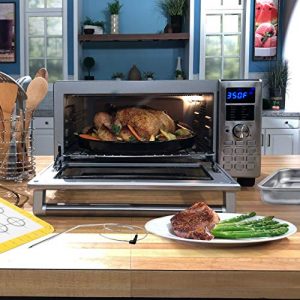 NuWave Bravo XL 28 QT Convection Air Fryer Oven with Crisping and Flavor Infusion Technology (FIT) with Integrated Digital Temperature Probe (Renewed)