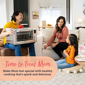 COSORI Air Fryer Toaster Oven Combo, 12-in-1, Countertop ConvectionOven 32QT XL Large Capacity, Rotisserie, Dehydrator, 100 Recipes & 6 Accessories Included CO130-AO, 30L, Manual-Silver