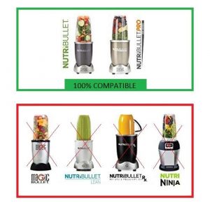 Replaceable Blade Cup Set B9TECH for NutriBull, 32 oz. Suitable for Nutribullet 600 W / 900 W models. Quick change of cup and knife blender kit.