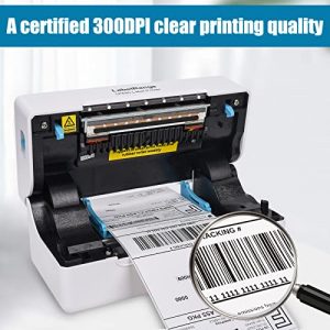 LabelRange 300DPI Resolution Thermal Label Printer - Commercial Grade Shipping Label Printer 4x6,Support Amazon Ebay Paypal Shopify Etsy Shipstation and More on Windows&Mac