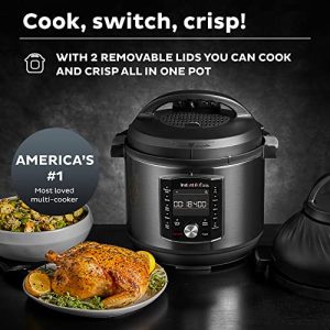 Instant Pot Pro Crisp 11-in-1 Electric Pressure Cooker, 14 One-Touch Programs & Ceramic Non Stick Interior Coated Inner Cooking Pot 8 Quart