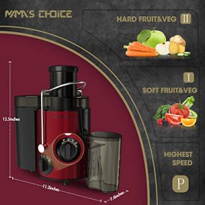Juicer Machine Vegetable and Fruit Centrifugal Juicer, Juice Extractor with 3'' Wide Mouth 3-Speed Setting, Upgraded Version 400W Motor Qucik Juicing