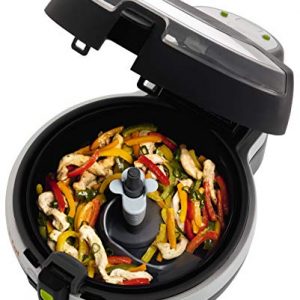 T-fal FZ700251 Actifry Oil Less Air Fryer with Large 2.2 Lbs Food Capacity and Recipe Book, Black