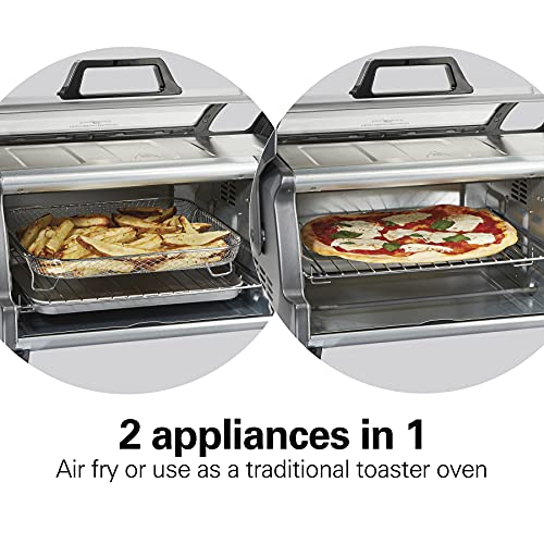 Hamilton Beach 31523 Sure-Crisp Air Fryer Toaster Oven with Easy Reach Door, STAINLESS STEEL