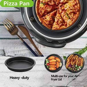 ULEE Air Fryer Pressure Cooker Accessories Compatible with Instant Pot Duo Crisp 8 Qt, Ninja Foodi 8 Qt - Including Springform Pan, Pizza Pan, Egg Bites Mold, Skewers Rack and More