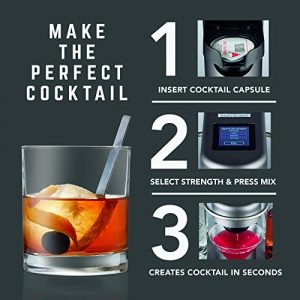 Bartesian Premium Cocktail and Margarita Machine for the Home Bar with Push-Button Simplicity and an Easy to Clean Design (55300)