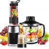Blender for Shake and Smoothie,3 in 1 Multifunctional Blender and Food Processor Combo,Powerful Mixer Blender/Chopper/Grinder with
