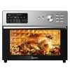 OIMIS Toaster Oven Air Fryer Combo,32QT Extra Large Oven Countertop,Stainless Steel Air Fryer with Rotisserie,21 Preset Multifunctional Ovens,7 Accessories,cETL Certified,Manufacturer,Silver