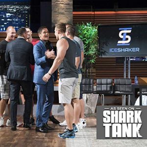 Ice Shaker Stainless Steel Insulated Water Bottle Protein Mixing Cup (As seen on Shark Tank) 26 oz (Silver)