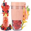 Gkcity Portable Personal Size Blender for Shakes and Smoothies Maker Handheld Mini Juicer Cup 12 Oz BPA-Free USB Rechargeable Sports Travel Gym Office