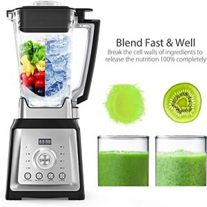 Blenders for kitchen, 1450W Professional Countertop Blender with 68 oz Tritan Pitcher and 8 Adjustable Speeds, Smoothie Blender Maker for Shakes, Crushing Ice and Frozen Fruits