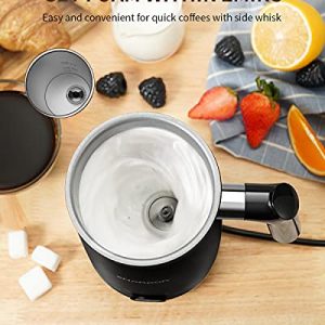 SHARDOR Electric Milk Frother and Steamer, 4 in 1 Large Capacity 10.2 oz/300ml Cold/Hot Automatic Milk Frother & Warmer, Foam Maker for Coffee, Cappuccino, Latte, Macchiato, Chocolate