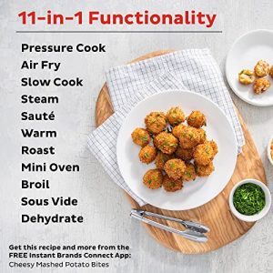 Instant Pot Pro Crisp 11-in-1 Electric Pressure Cooker, 14 One-Touch Programs & Tempered Glass Lid, 10