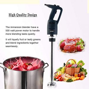 Li Bai Commercial Hand Blender 20-Inch Professional Electric Immersion Mixer With 750W High Power Moto,304 stainless steel Detachable Stiring Shaft ,35-Gallon Capacity,Adjustable Variable Speed, for Restaurant Home Kitchen
